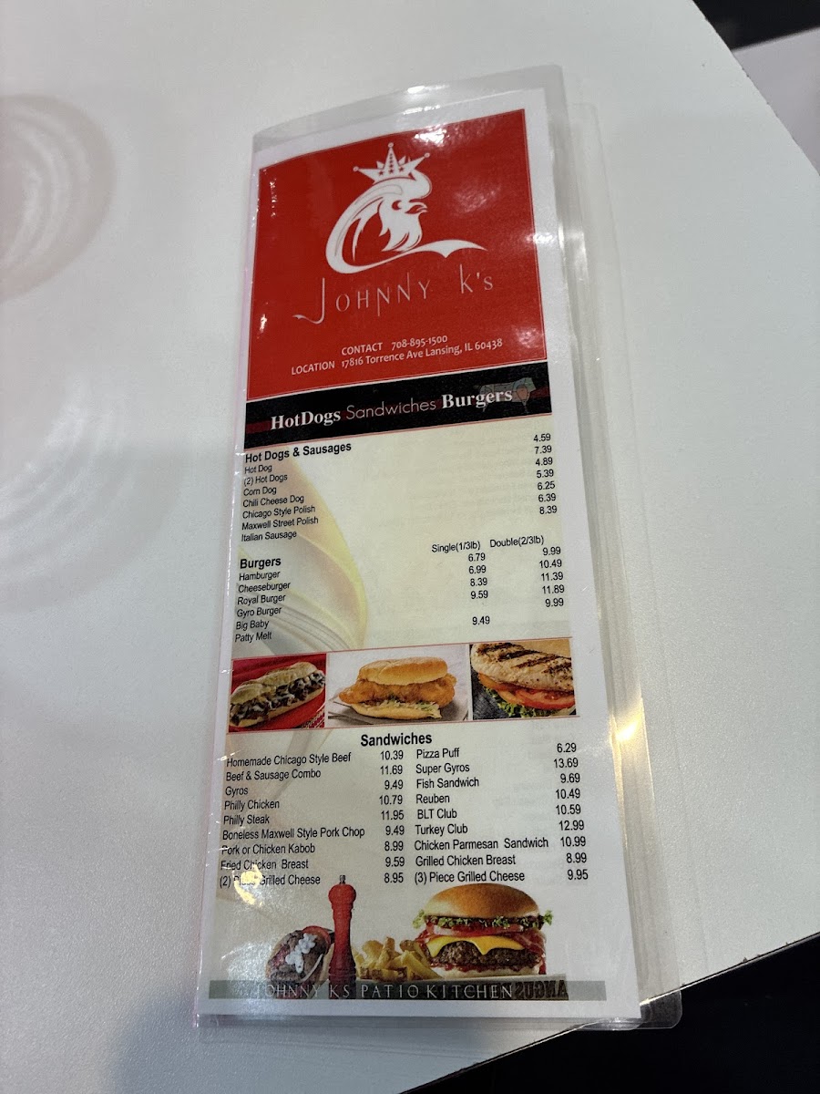 Johnny K's ll Menu - Image 2